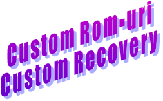 Custom Rom-uri Custom Recovery